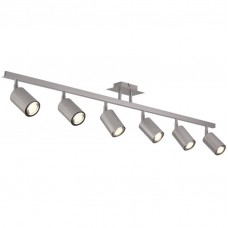 Φωτιστικό Σποτ 6xGU10 230V Μεταλλικό Ασημί 9087-6